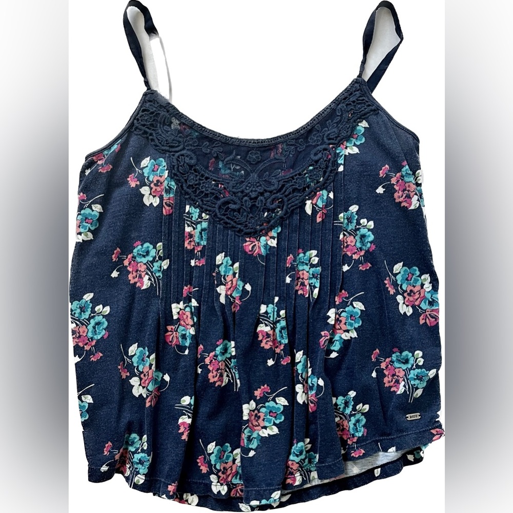 Aeropostale Floral Lace Camisole Top | Medium